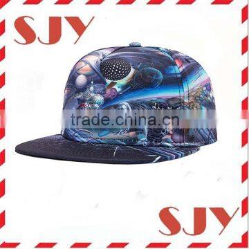 Custom Flat Bill Hip Hop 3d Printed Cap photo-2