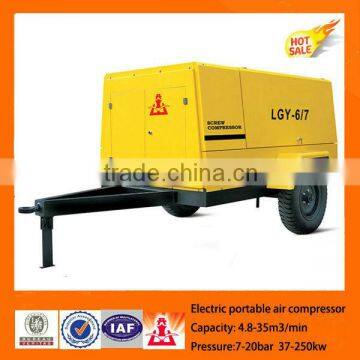 5.6m3/min, 1.3Mpa, 45kw Electric portable mini air compressor,air compressor price list