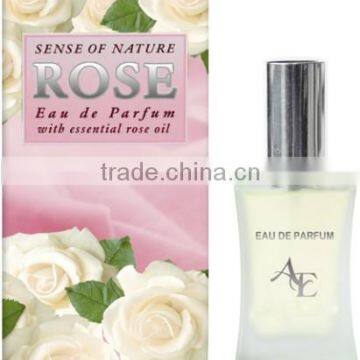 Eau de Parfum with Bulgarian White Rose Oil - 30 ml. Made in EU. Private Label Available.