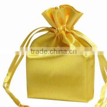 4" x 6" gold drawstring satin bags for jewelery