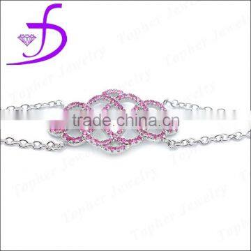 Fashion design 925 sterling silver 2015 charm bracelet