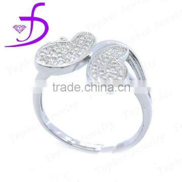 Fashion 925 sterling silver graceful butterfly ring