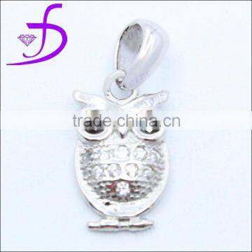 Chinese factory direct sale 925 sterling silver owl pendant