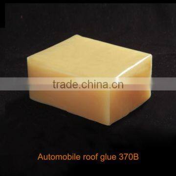 Hot melt glue for bonding of car roof and car interior