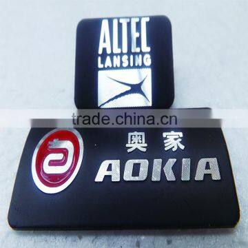 Furniture Label, Custom Metal Logo, Metal Nameplate With High Lighted Logo Metal Plaque photo-2