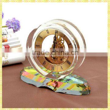 Unique Exquisite Luxury Crystal Metal Wall Clock For New Year Business Gifts Souvenirs