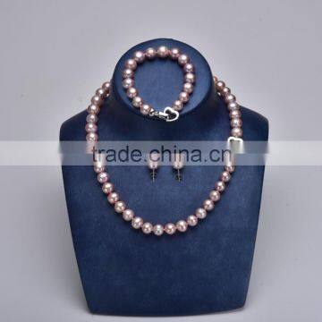 pearl jewelry sets necklace bracelet earings set factory price