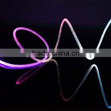 china supplier flash light cables and wires LED usb cable for huawei P9