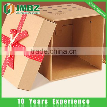 Without Printing Handling and Recyclable Feature fancy gift Corrugated box