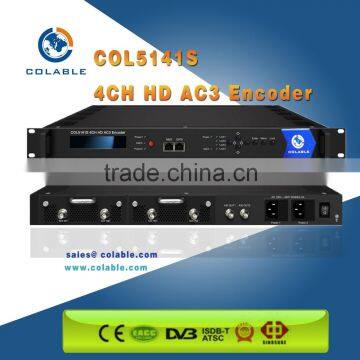 MPEG-2&H.264 Encoder,4 Channel hd-sdi encoder AC3,support CC ( closed caption) COL5141S