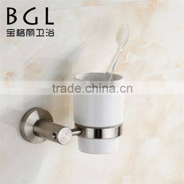 2015news 11938 BAOGELI stainless steel 304 for bathroom accessories Wall mounted brush finishing popular style tumbler holder