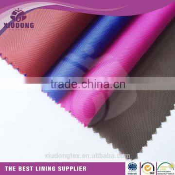 high quality taffeta manufacture price 190t taffeta shantung lining fabric