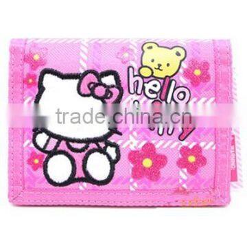 Kids Trifold Branded Wallet : Teddy Bear Pink