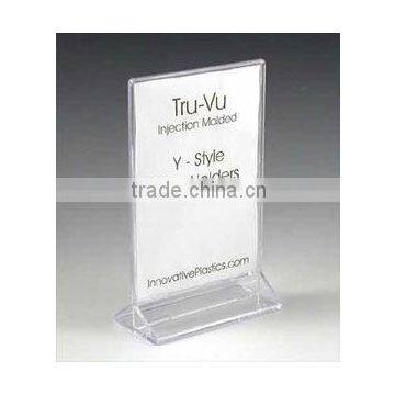 double sided Clear Acrylic Menu Holder