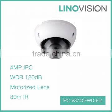 New product Vandal-proof POE H.264+ Motorized 4MP Dome Network Camera