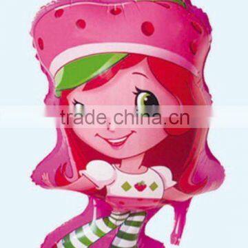 Strawberry Shortcake SuperShape Foil Balloon STRAWBERRY SHORTCAKE POSE SUPER SHAPE MYLAR FOIL BALLOON 18*30inch