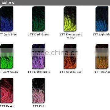 Color Chart -Color ring For Dreadlocks - 12 Color Match