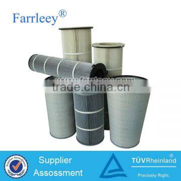 Farrleey Dust Remove Polyester Pleated Air Filter Cartridge