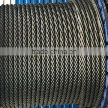 standard carbon brush stainless steel wire/16mm steel wire rope