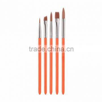 wholesale profession natural bristle artist painting brush,synthetic hair paint brush set