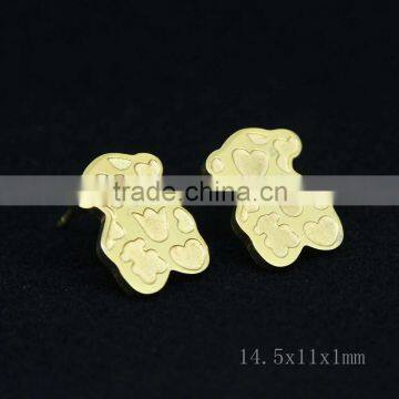 Bear Stud Earrings Customized on Sale
