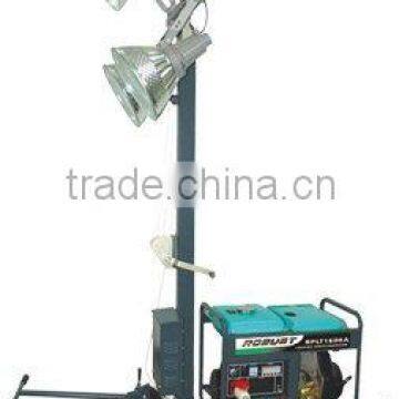 Open frame movable portable lighting tower