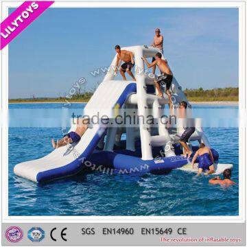 Super Quality 0.9mm Pvc Type Lake Slide Promotion, Beach Inflatable Water Game photo-3
