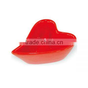 Small red star shape Ceramic cups for baking or pudding