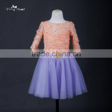 FQ-2 Cheap Latest Dress Designs For Flower Girl Net Dresses