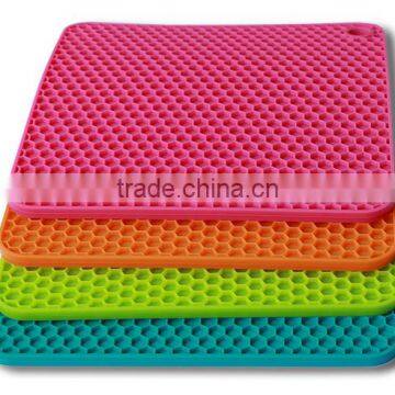 Non-slip Durable Silicon Mat/Silicone Coaster Baking Mat/Silicone rectangle round placement