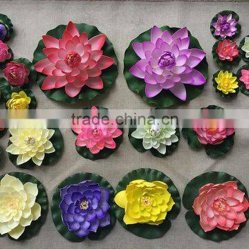 Luckygoods factory wholesale fake floating flowers for pools