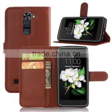 CHEAP COW SKIN TEXTURE Soft Wallet Stand PU Leather Case For LG K7 FOR LG M1 FLIP LEATHER CASE