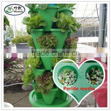 Expanded hydroponic perlite