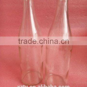 500 ml round transparent white glass empty liquor glass bottles with caps