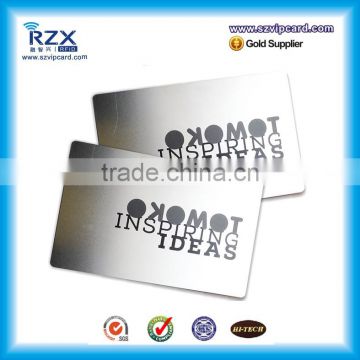 Cheap metal name/ business card with cutting letters