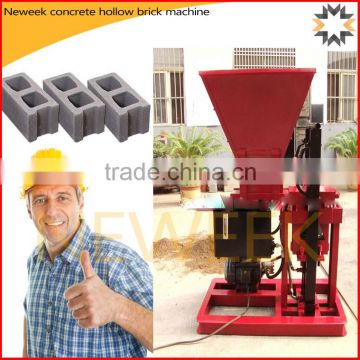 Neweek unfired cement block manual concrete hollow brick making machine