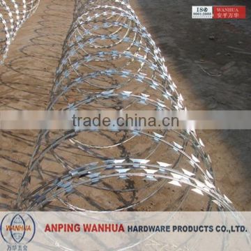 concertina razor barbed wire hot dipped galvanized steel wire