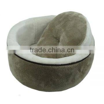 Wholesale Pet Products Soft Cozy Luxury Round Cave Dog Bed photo-4