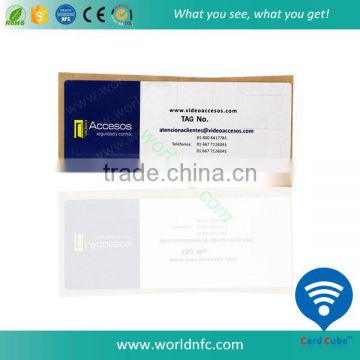 Self Adhesive ISO15693 HF RFID Label, ISO14443A NFC Tag for Supermarket