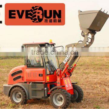 EVERUN Brand ce certifiziert Landmaschine Radlader 0.8-1.0 ton mit Palletengabel und Schuafel