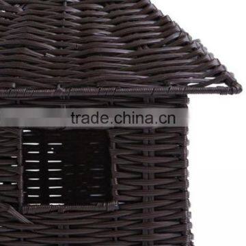 New Resin Wicker Woven Mini Hanging Style Cheap Wholesale Bird Houses photo-2