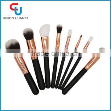 8pcs Matte Black Makeup Brush Set Cosmetic Mini Brush Set Cute Makeup Brush Set