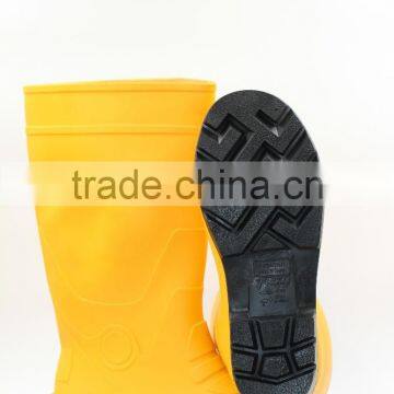 Yellow Black Work Boot With Steel Toe Pvc Safety Shoes photo-3