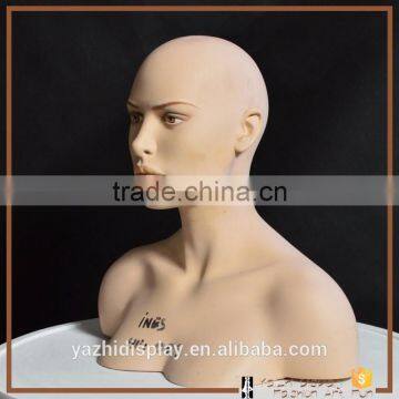 Fashion Store Window Display Fiberglass Female Mannequin Head on Sale