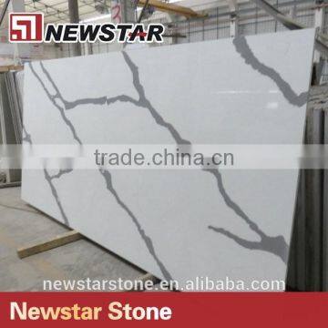 Newstar Calacatta White Quartz Slab photo-3