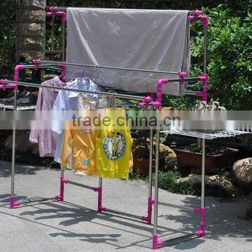 collapsible blanket and clothes drying rack