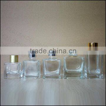 custom made hand blown 15ml 100ml 200ml square glass perfume bottle