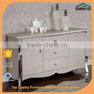 unique dining cabinet with stainless steel legs MDF panel for kitchen furniture