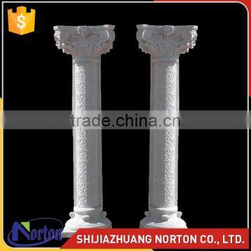 hand carved natural stone pillar architectural marble roman column NTMF-C213S