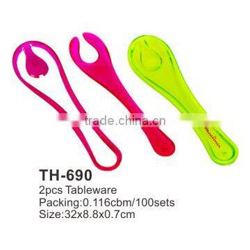 Plastic Fork and Spoon Set,plastic Tableware photo-2